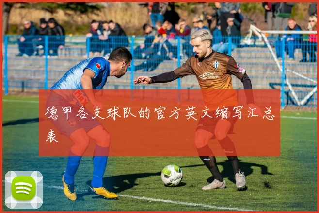 德甲各支球队的官方英文缩写汇总表